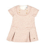 BRIDGETTE | Girls Pink Tweed Dress