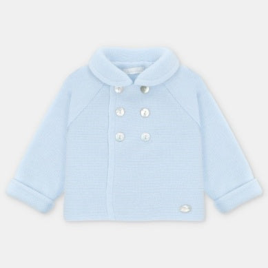 David Double Breasted Knit Coat & Hat Set