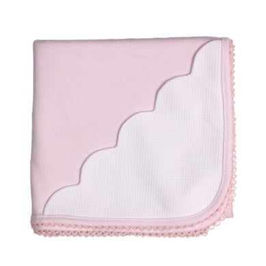 Cotton Receiving Blanket W/ Piqué