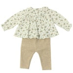 Floral blouse and legging set