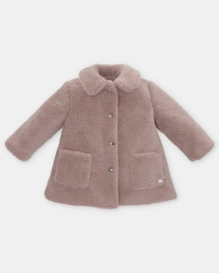 Rose teddy coat