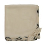 Panda Cotton Receiving Blanket W/ Bow