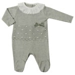 Gail Grey Knit Footie