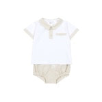 Zackary Taupe Stripe Set