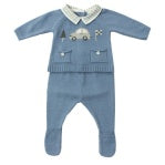 Car print knit set