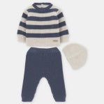 Stripe 3 piece Knit set