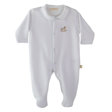 Velour Rocking Horse Footie