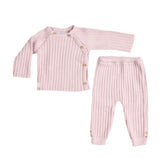 Girls Lilac Knit Trouser Set