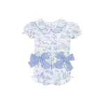 Darling Blue Toile Bloomer Set