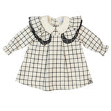 ARIANA | Ivory & Black Check Dress