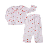 GAELLE | White & Pink Strawberry Cotton Pyjamas