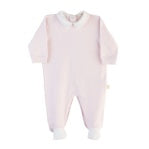 Cotton Footie W/ Piqué Collar