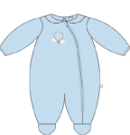 Air Balloon Zipper Footie
