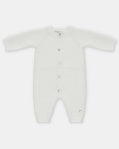 Ivory snow knit romper
