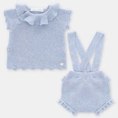 Abigail Knit suspenders set