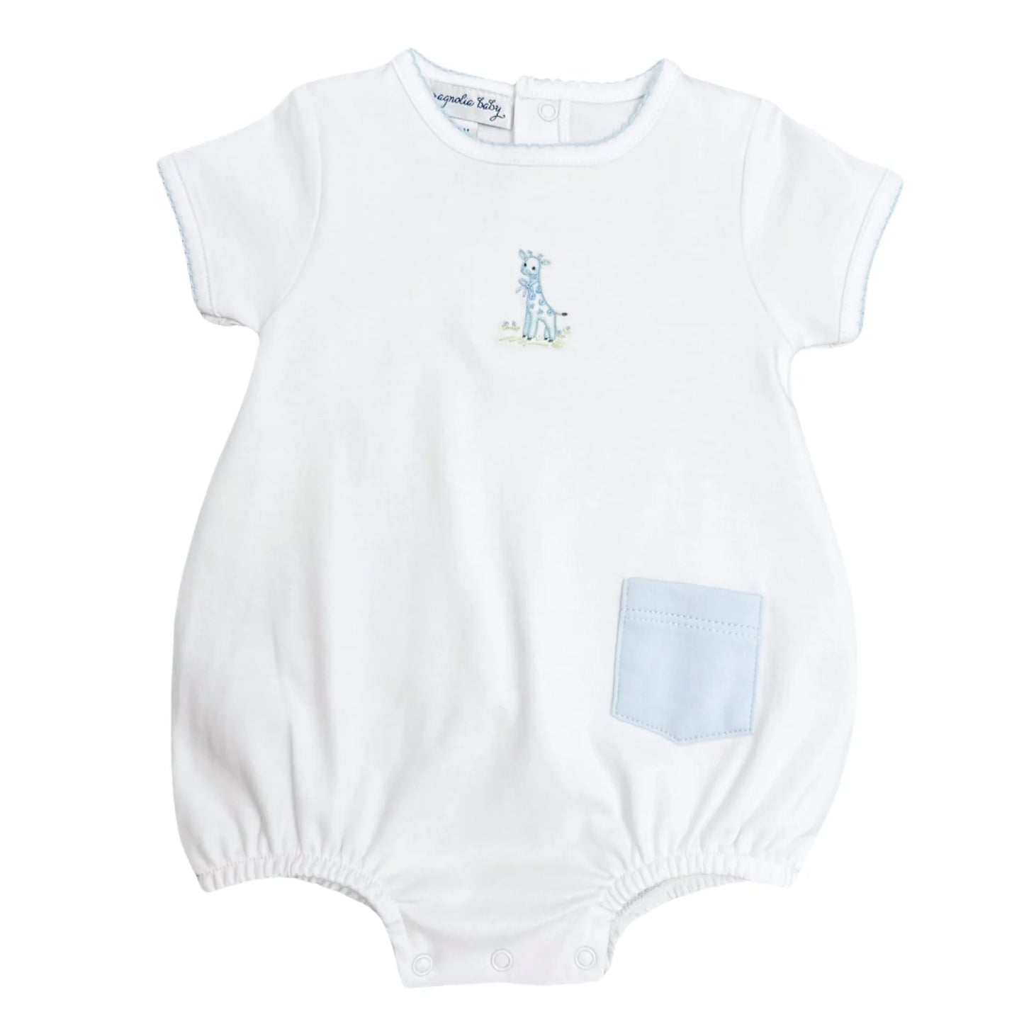 Vintage Giraffe S/S Boys Bubble