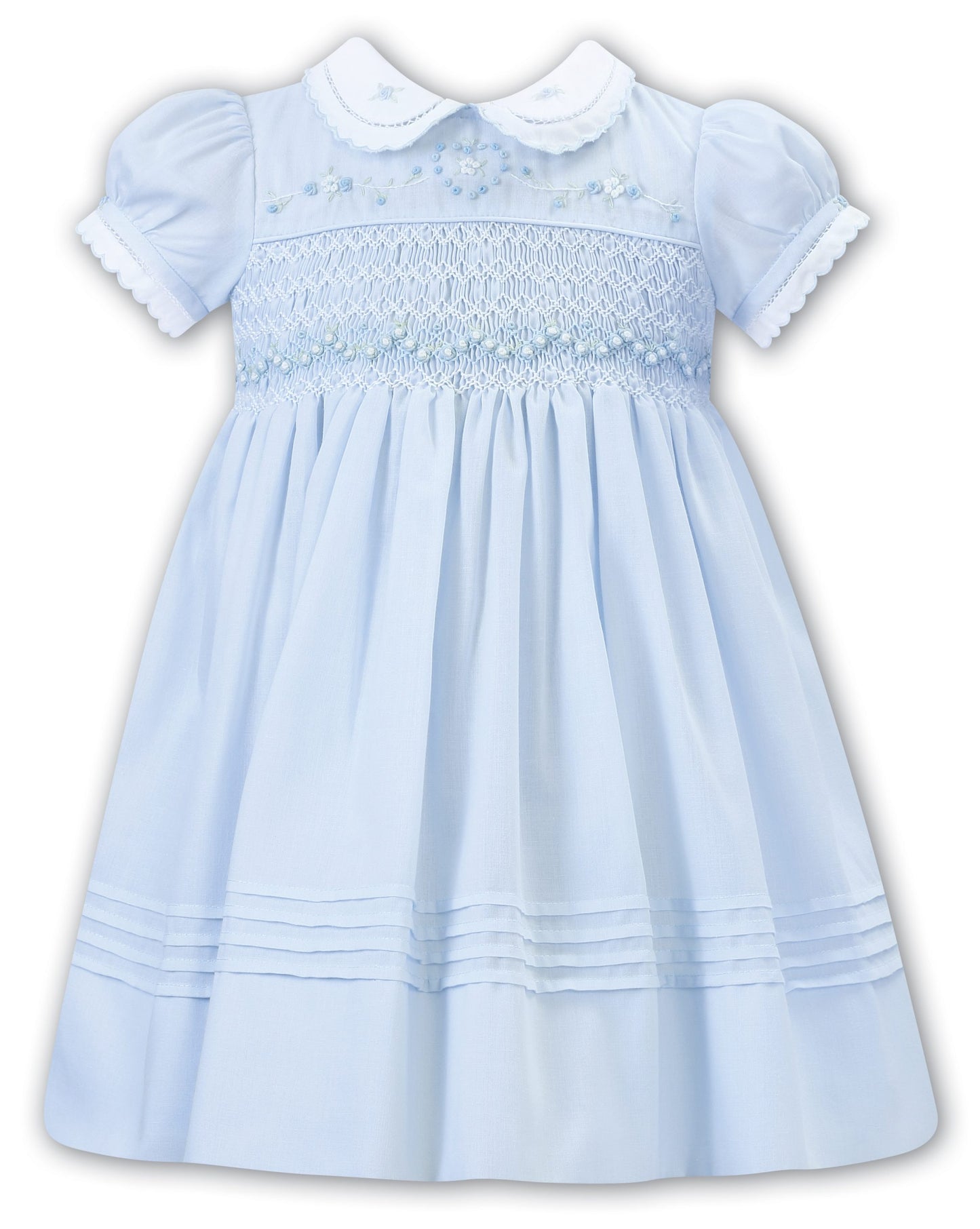 Peter Pan collared cap sleeve dress