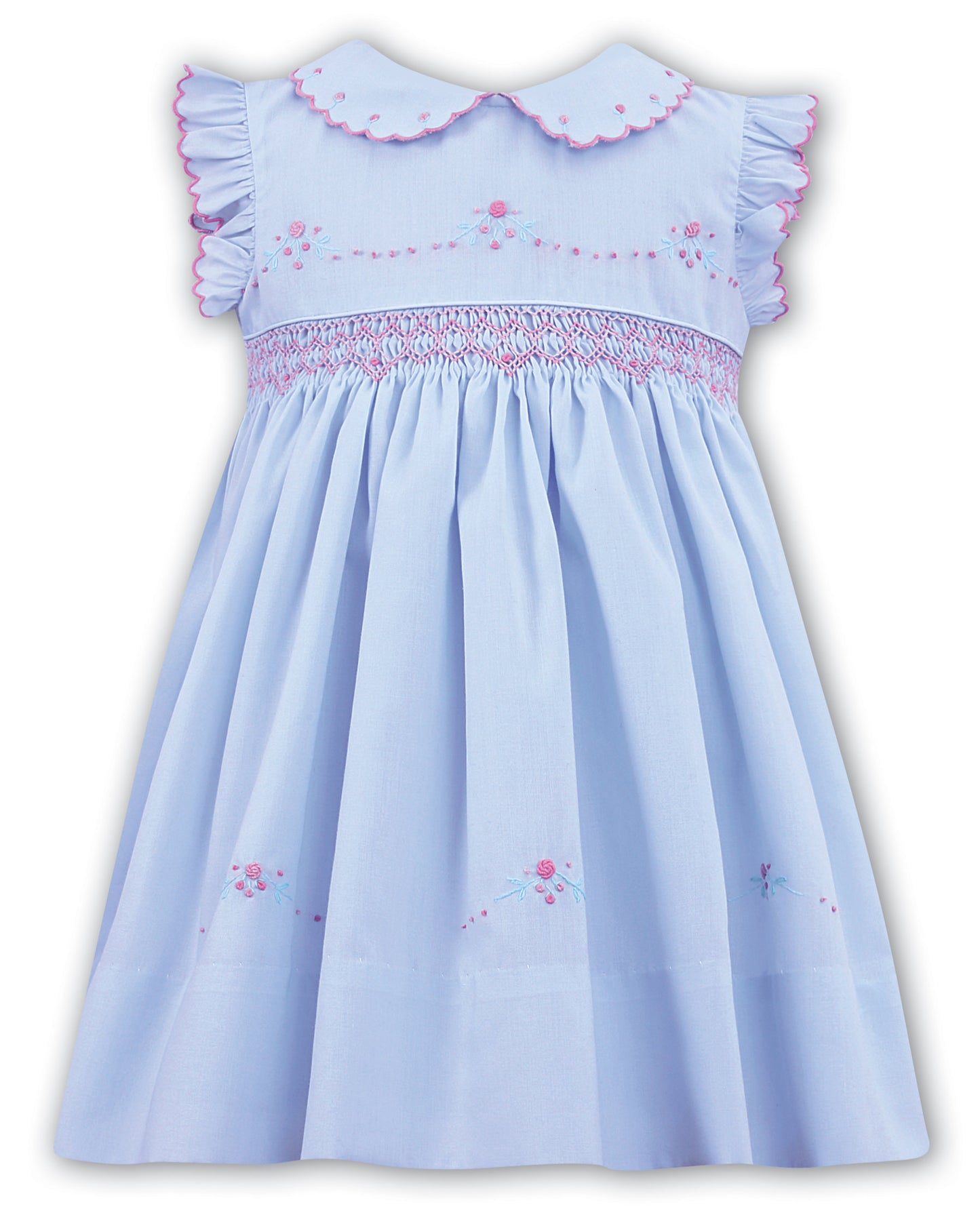 sleeveless frill dress