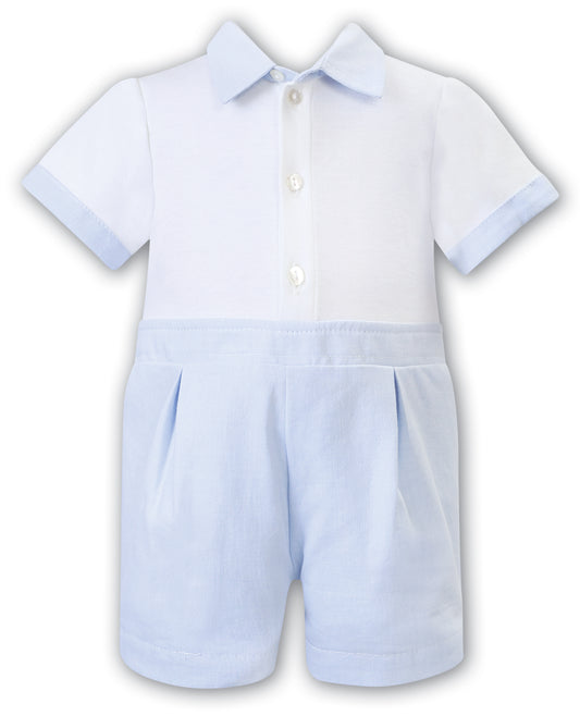 Collared button down romper