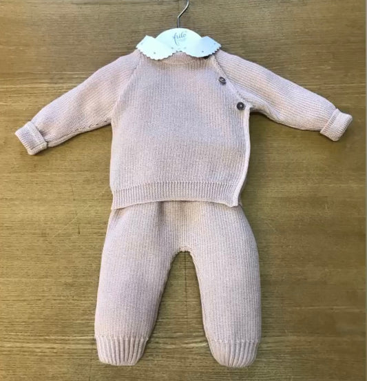 knit pink pants