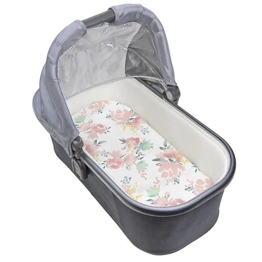 Dream Percale Bassinet Sheet Watercolor Flowers- Case of 1