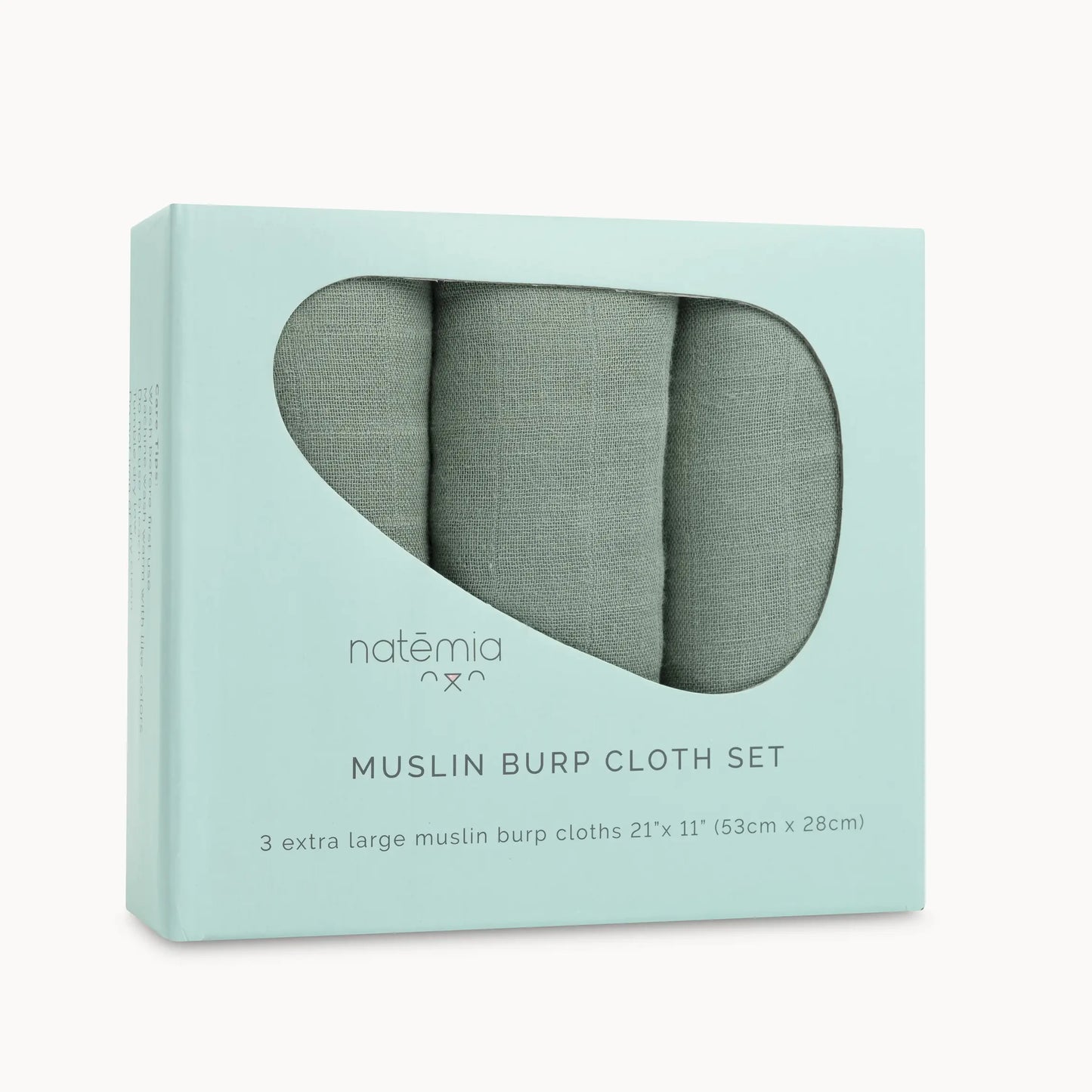 Ultra Soft Muslin Bamboo Burp Cloths - 3 Pack