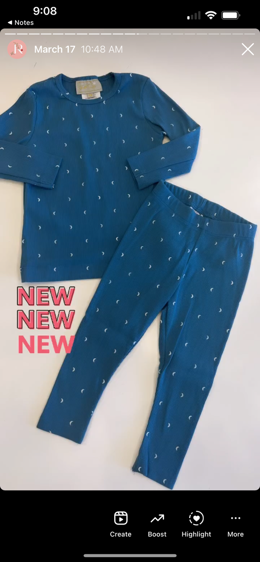 Two piece moon pjs