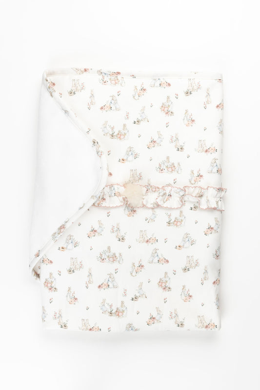 Bunny Velour Lined Blanket
