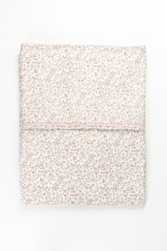 Floral Velour Lined Blanket