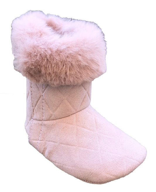 Pale pink turned Skin Baby Shoe - Fabric