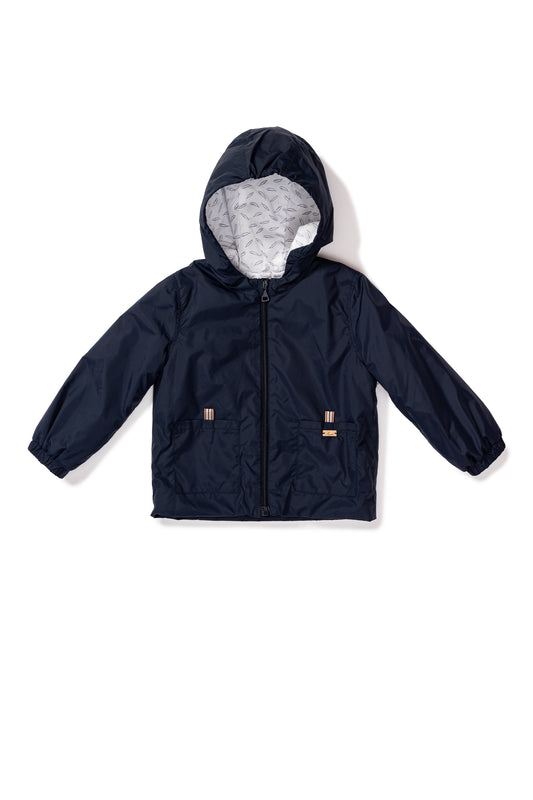Navy Hooded Jacket