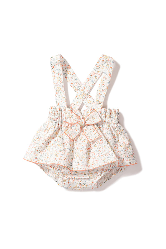 Floral Print Skirt Overall