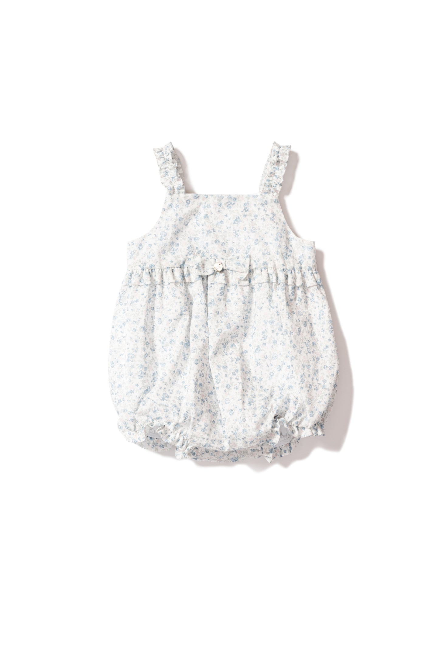 Blue Floral Cotton bubble