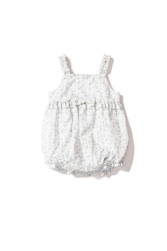Blue Floral Cotton bubble
