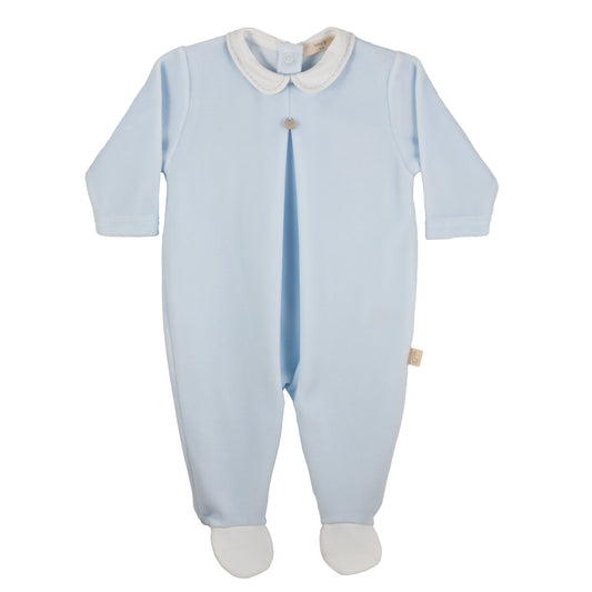 Long sleeve collared footie
