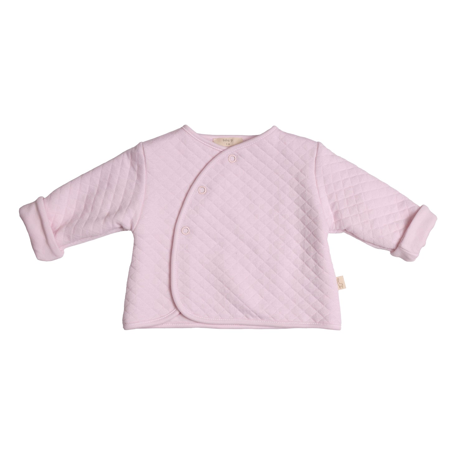 Pink jacquard quilted jacket