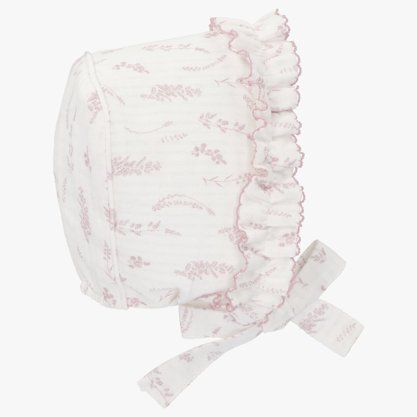 Floral woven bonnet