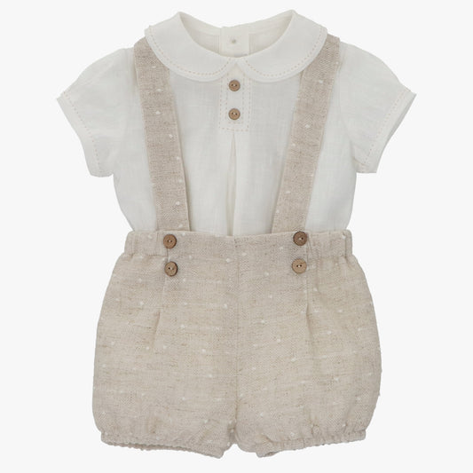 Boys overall set in sand