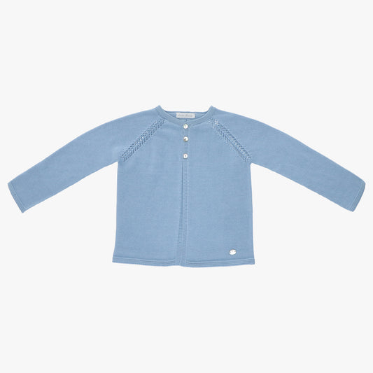 Blue long sleeve cardigan