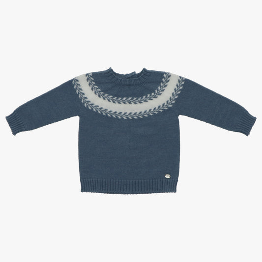 Azul Plomo sweater Jacquard Azulejo