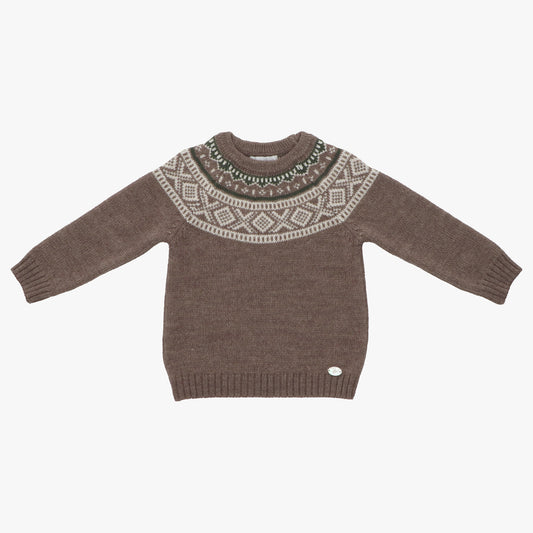 Marron Oscuro sweater (all knitwear) Jacquard Bosque