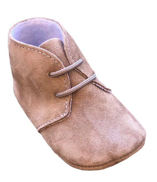 Turned Skin Baby Shoe - Suede Leather