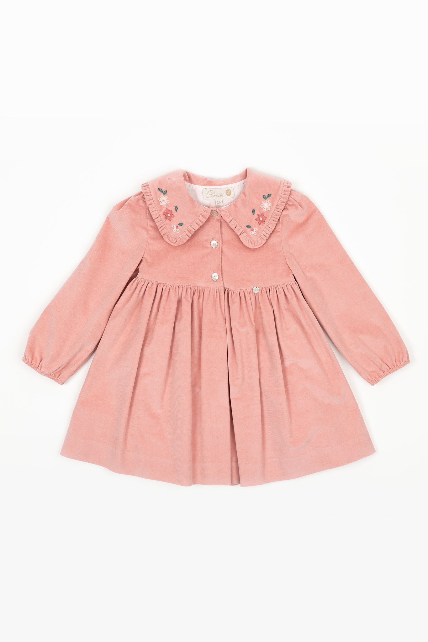 Peachy corduroy dress