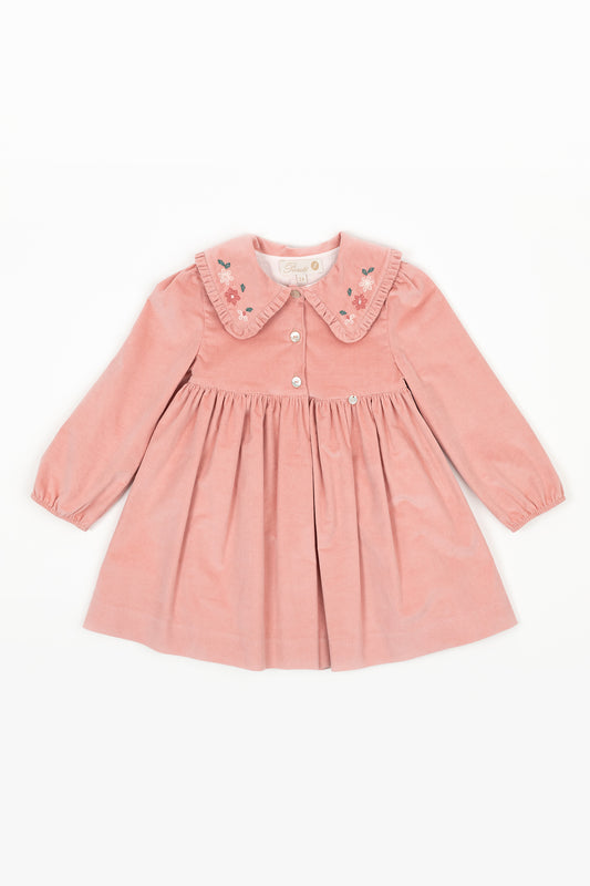 Peachy corduroy dress