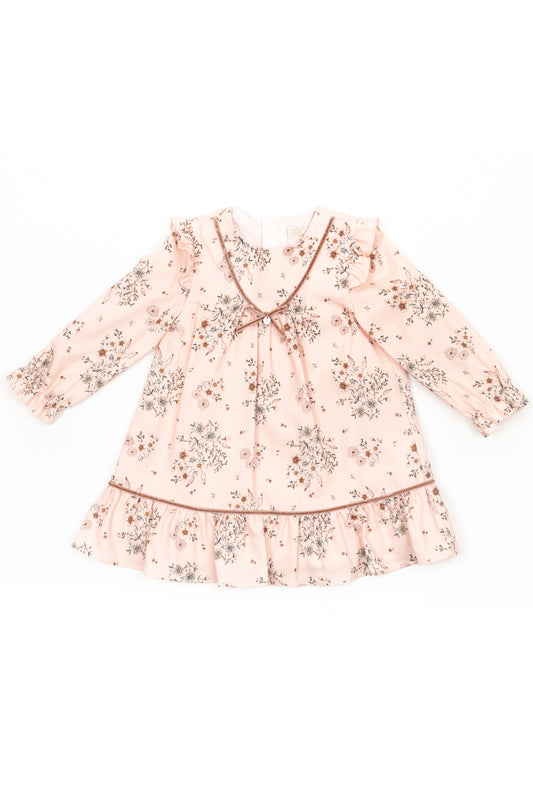 Floral L/S swing dress