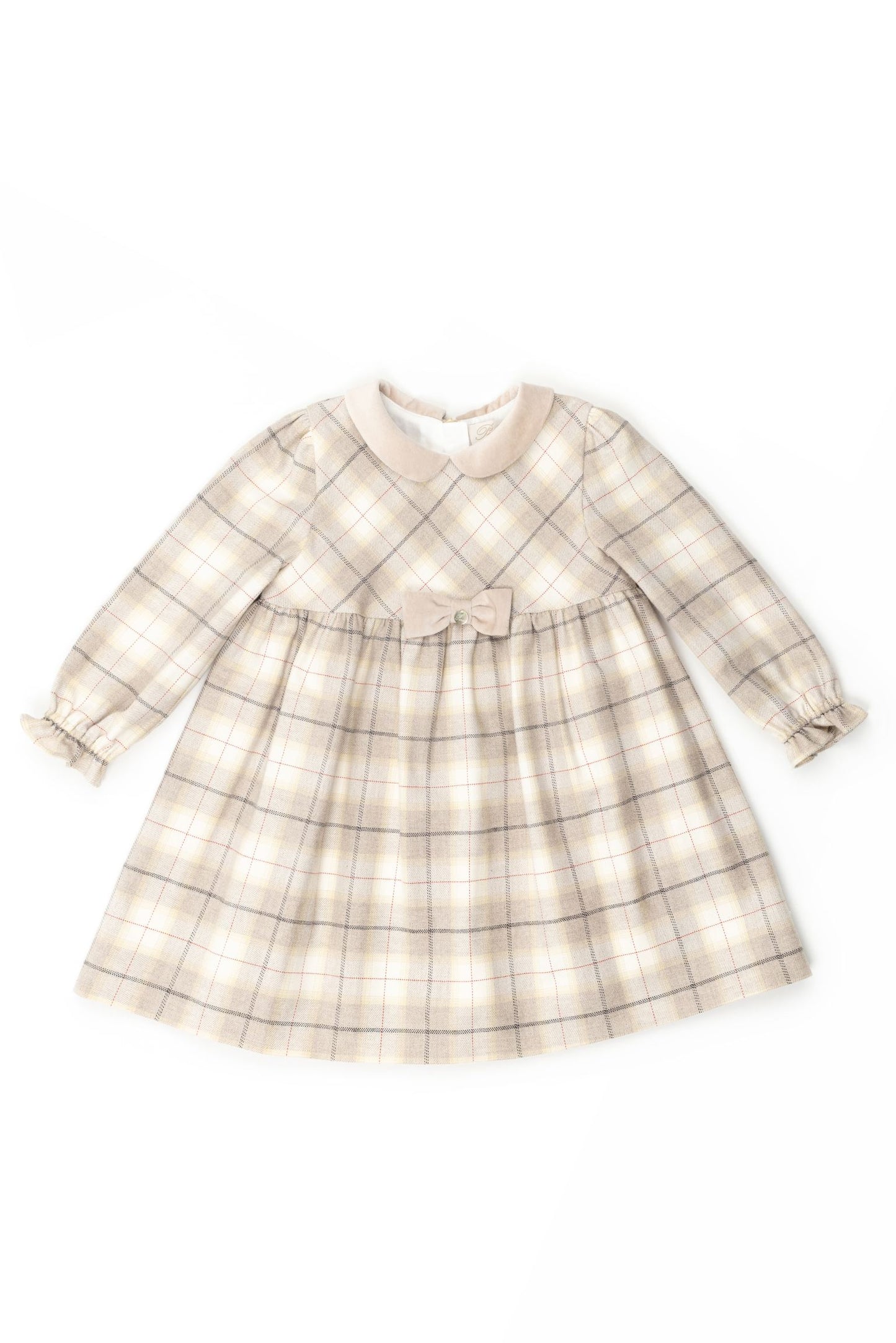 Plaid long sleeve dress