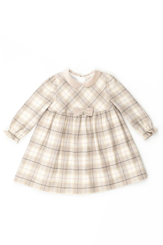 Plaid long sleeve dress