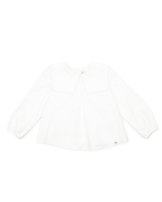 Ivory Long Sleeve Blouse