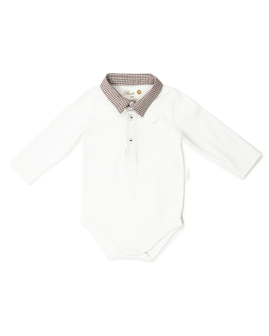 Boys collared onesie