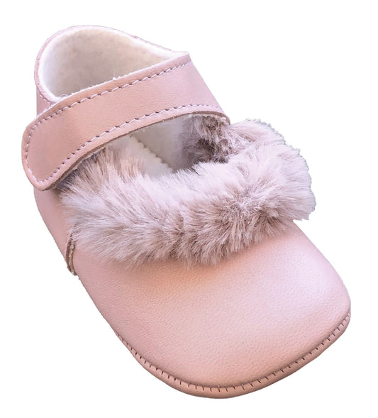 Pale pink turned Skin Baby Shoe - Nappa Leather